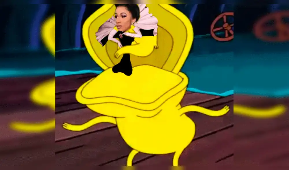 Cardi B es viral en redes por el vestido que usó en los Grammy 2019