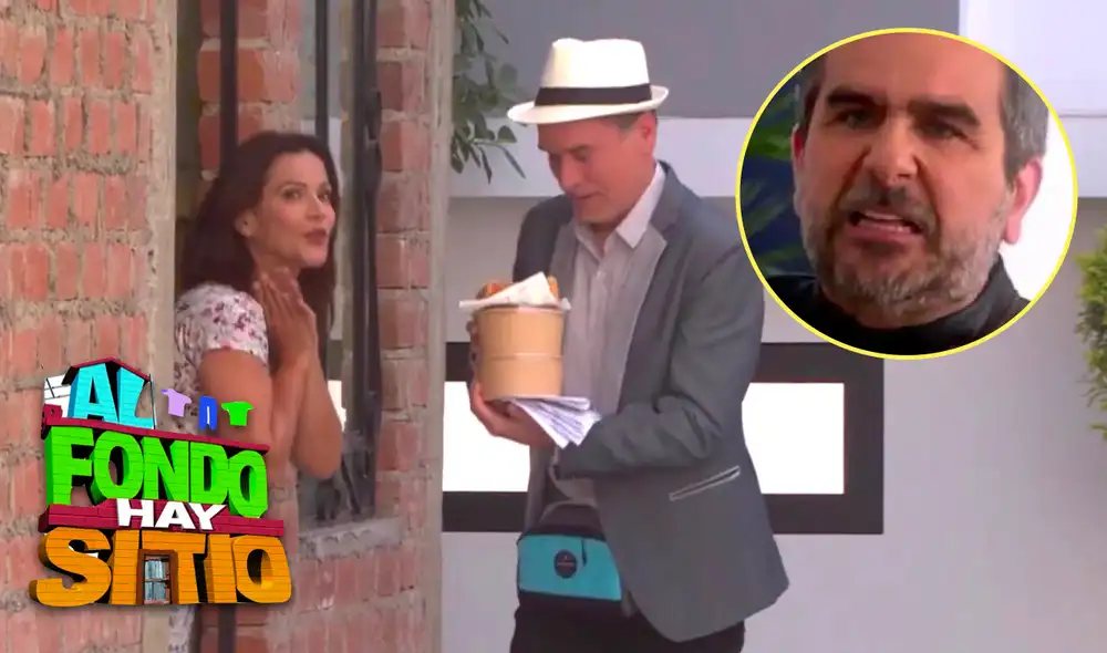 El último capítulo de "Al fondo hay sitio" mostró la violenta reacción de Diego Montalbán tras enterarse del negocio de Charito. Foto: composición LR/América TV