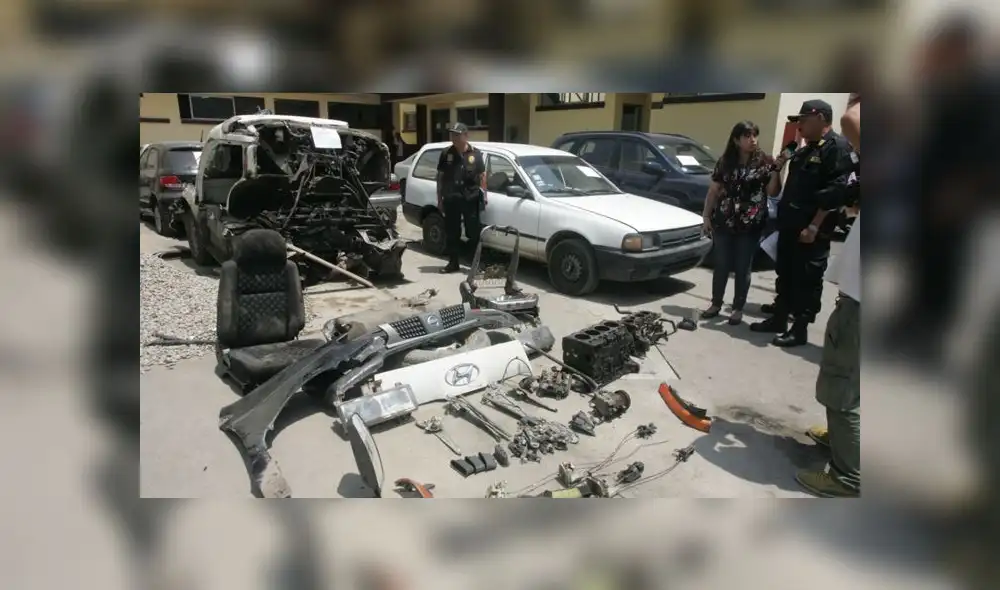 El Agustino: PNP incautó 45 toneladas de autopartes en Mercado San Jacinto [VIDEO]