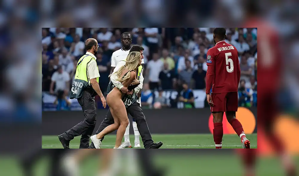 Kinsey Wolanski "invade" partido entre River vs. Boca y genera diversas reacciones [VIDEO]