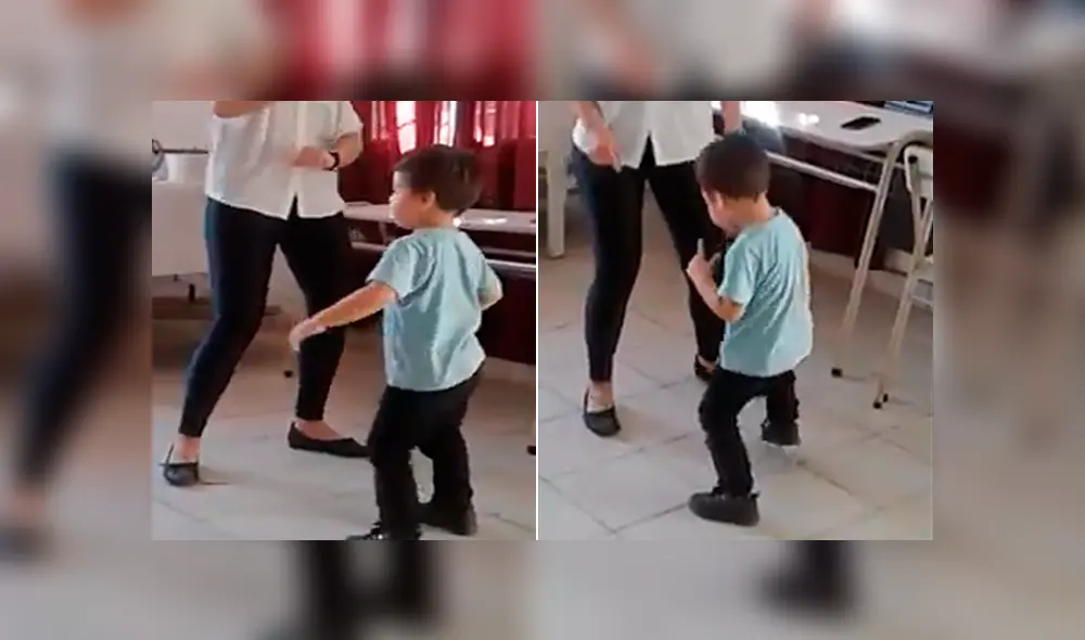Facebook: niño baila con su profesora para acabar con la timidez Facebook: niño baila con su profesora para acabar con la timidez