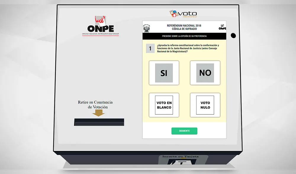 Referéndum 2018: conoce cómo realizar el voto electrónico aquí