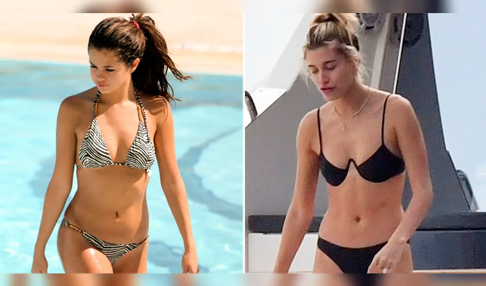 Selena Gomez y Hailey Baldwin en versus de sexys bikinis por el amor de Justin Bieber