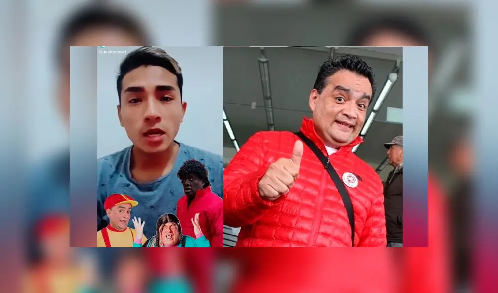 Desliza las imágenes para ver la increíble imitación que hizo un joven de los mejores personajes de Jorge Benavides. Foto: Paolo Enciso Asmat/TikTok
