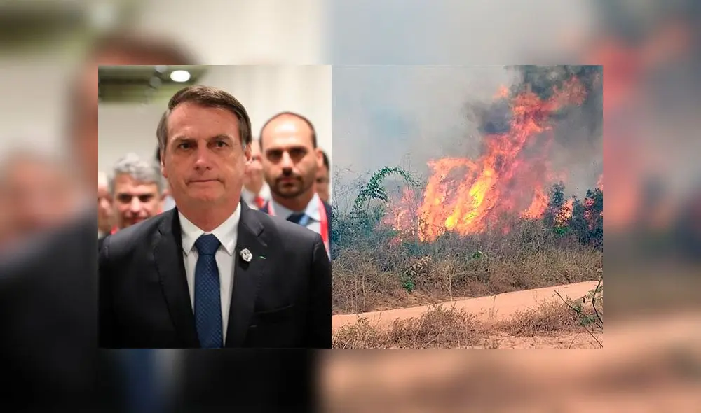 Bolsonaro cede ante las diversas presiones por los incendios en la Amazonía. Fotos: AFP/EFE.