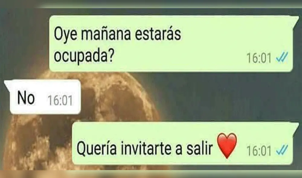 Vía WhatsApp: Junta valor para invitar a su amiga a cita romántica y recibe cruel respuesta
