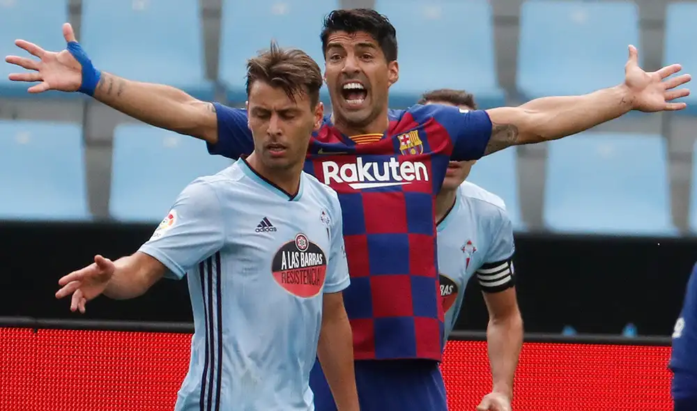 Luis Suárez criticó a Quique Setién tras el Barcelona vs. Celta por LaLiga. Foto: EFE