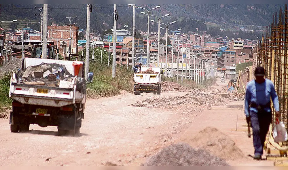 VÍA TRABADA. Proyecto sufrió numerosos retrasos en Cusco.