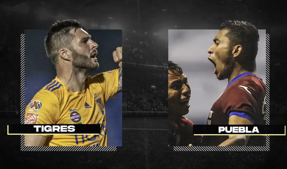 Tigres vs Puebla en la jornada 4 de la Liga MX. | Foto: Composición Fabrizio Oviedo