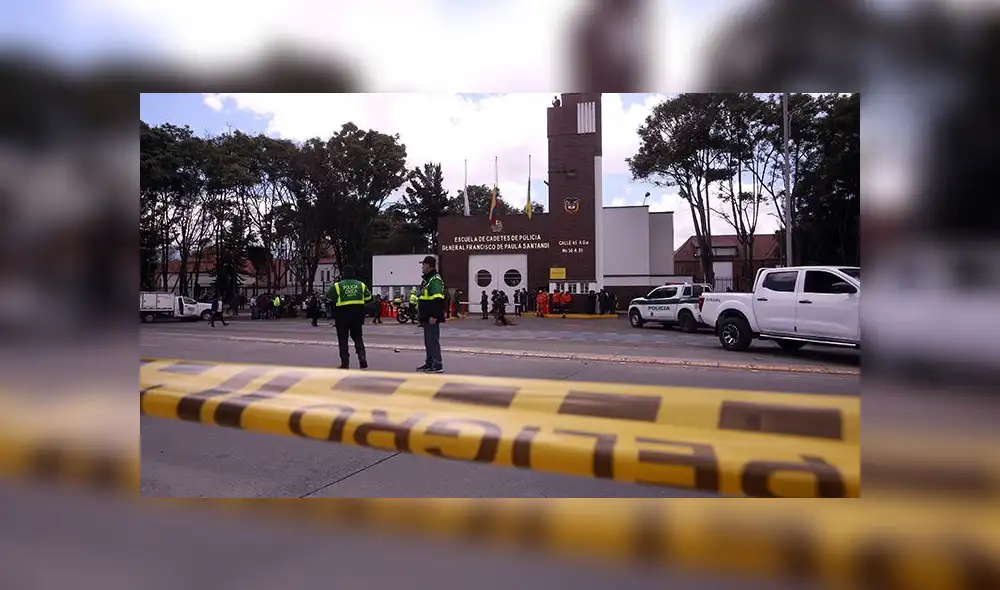 Las primeras imágenes del atentado con coche bomba en escuela policial de Bogotá [FOTOS]