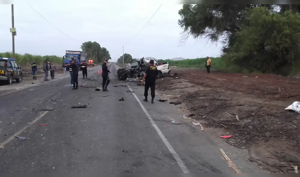 Dos muertos y 5 heridos en choque en distrito de Nepeña [FOTOS]