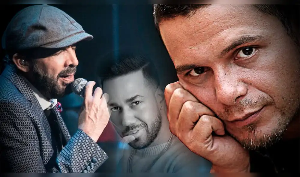 Juan Luis Guerra, Romero Santos y Alejandro Sanz Juan Luis Guerra, Romero Santos y Alejandro Sanz