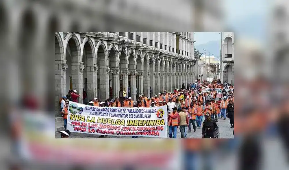 Trabajadores radicalizarán su huelga indefinida contra  la minera Cerro Verde 