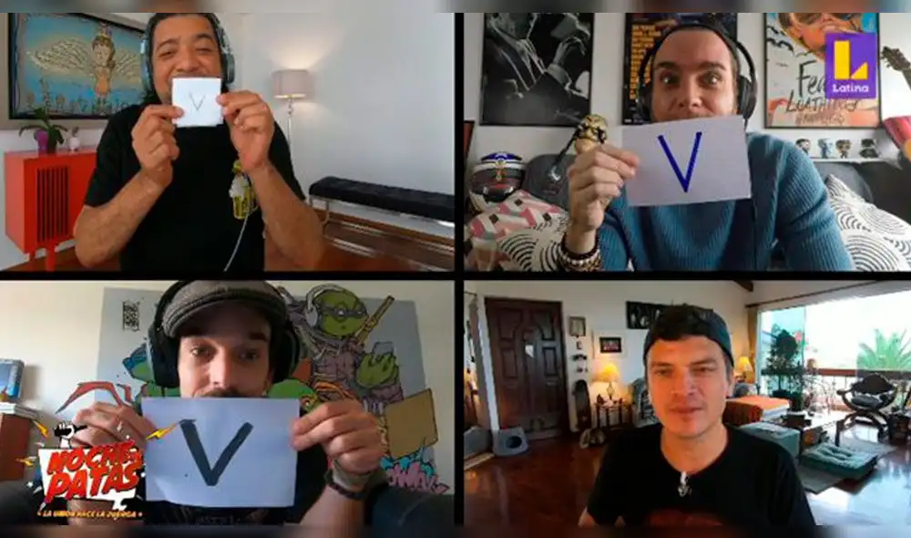 Noche de patas se las ingenió para no salir del aire tras las medidas de aislamiento social generadas debido a la pandemia. Foto: captura Latina