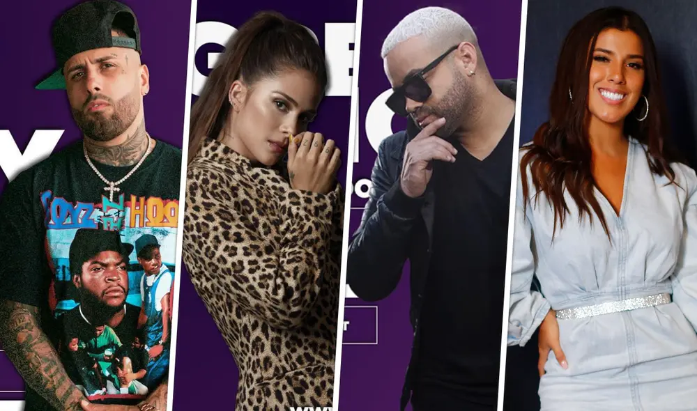 Artistas que se presentarán en los Premios Heat 2020. Foto: composición Instagram