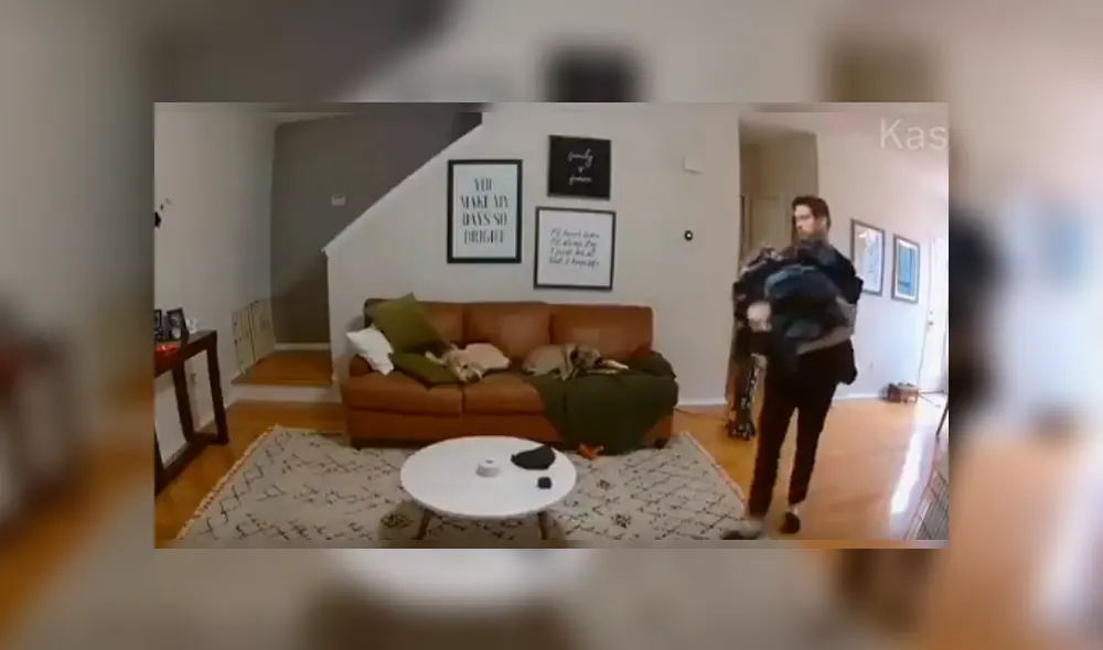 Video es viral en Facebook. El can se percató de que su amo necesitaba “una mano” y no dudó en dejar un momento su momento de siesta para ayudarlo.