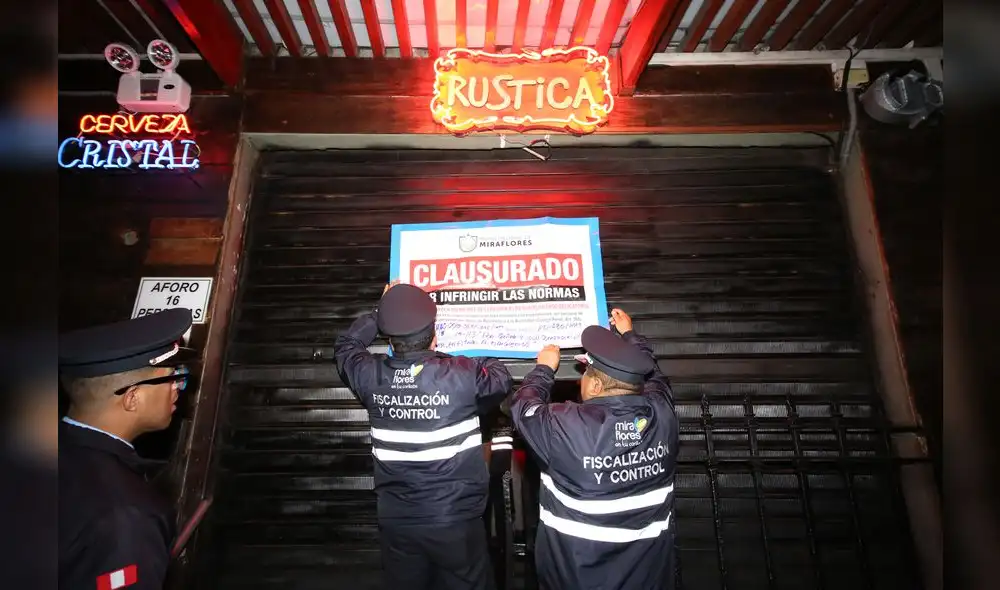 Miraflores: clausuran locales de la Calle de las Pizzas por riesgo alto [FOTOS]