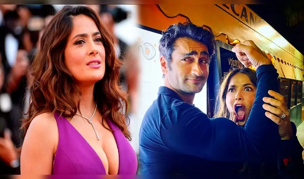 Salma Hayek queda sorprendida al tocar los músculos de Kumail Nanjiani
