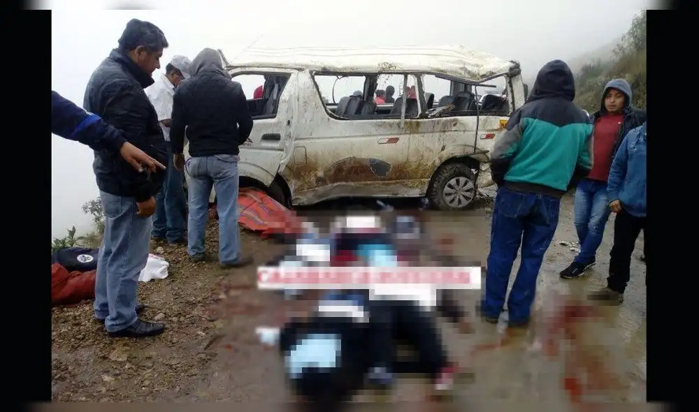 Cajamarca: 8 muertos y 7 heridos en accidente de tránsito en Cajabamba