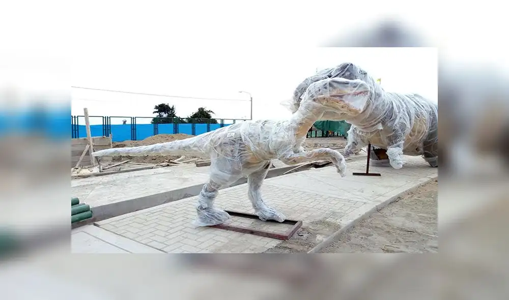Municipio de Islay invierte más de S/ 3 mllns en construcción de parque de dinosaurios [FOTOS Y VIDEO]