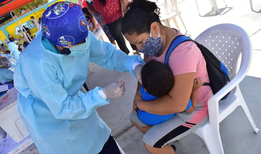 En solo tres días, la cantidad de menores vacunados se ha duplicado, según informó la responsable del área, Edith Layza Carranza.