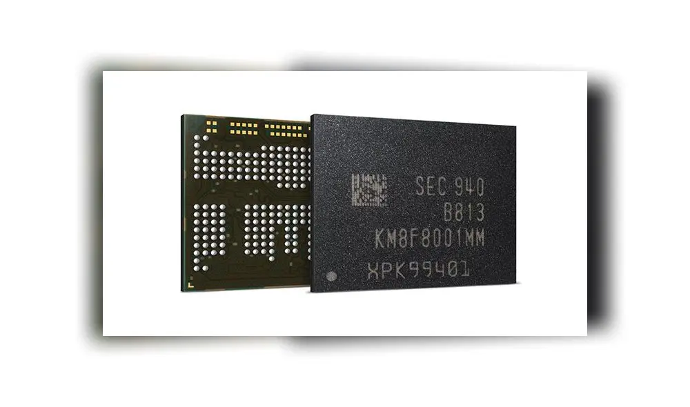 Samsung para sus nuevas memorias uMCP está empleando módulos de RAM de sus bloques LPDDR4X.