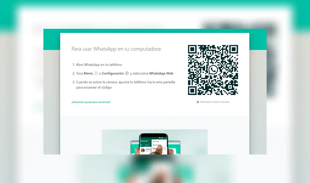 WhatsApp Web y código QR