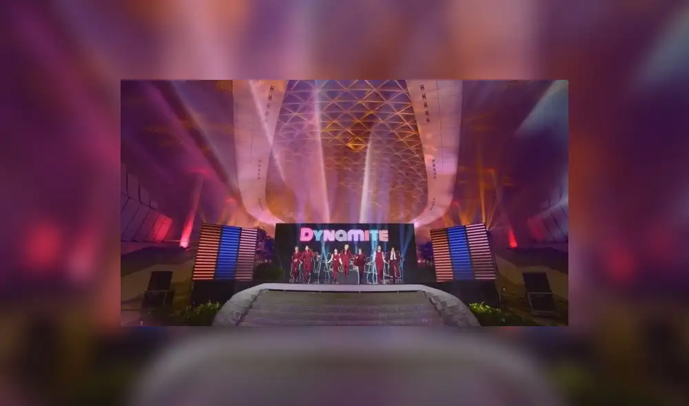 Captura del performance "Dynamite" de BTS. Foto: Big Hit / BBMAs 2020