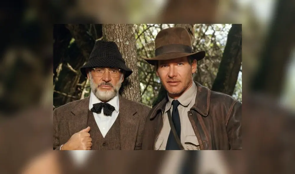 Sean Connery y Harrison Ford en Indiana Jones y la última cruzada.