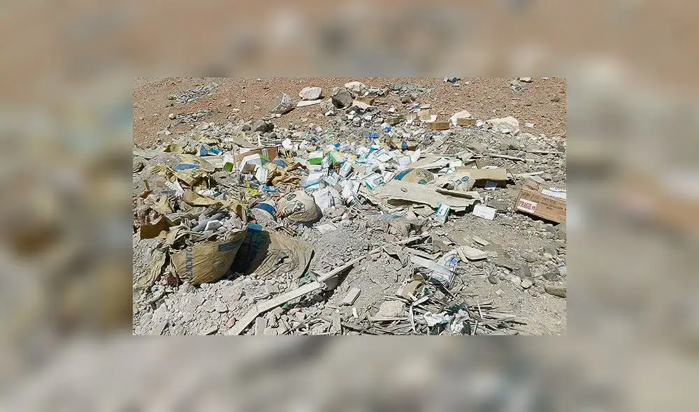 Lote de medicamentos para EsSalud Moquegua fue desechado en descampado