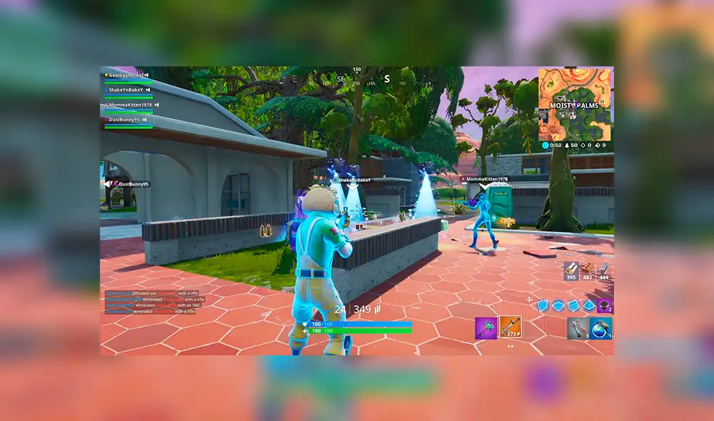 En Oasis Chorreante te convertirás en objetos al azar, que servirán de camuflaje para derrotar a tus enemigos.