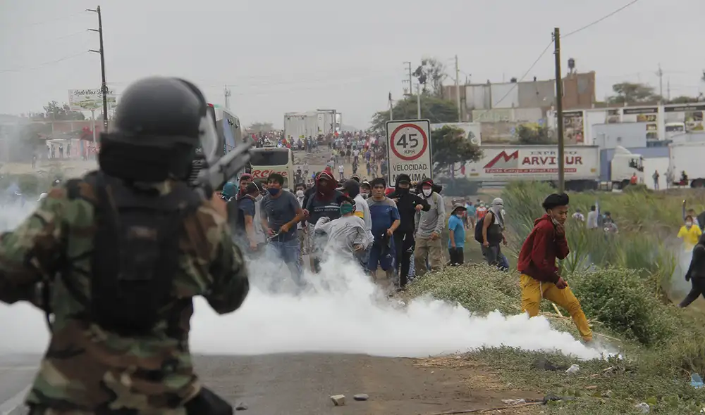 protesta policía protesta policía