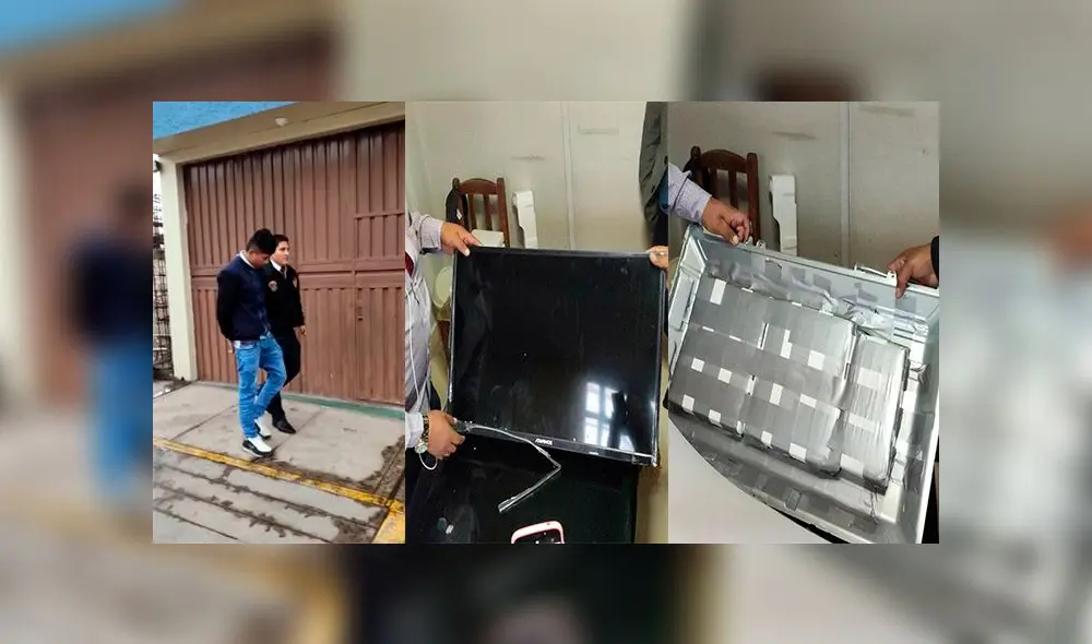 Llevaba oculta la droga en tres televisores pantalla plana.