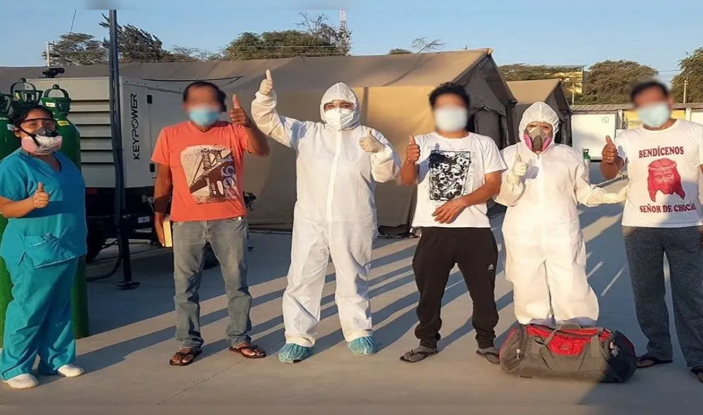 Personal de Salud despidió a pacientes recuperados. Personal de Salud despidió a pacientes recuperados.