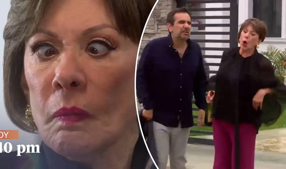 "Al fondo hay sitio" nos mostrará a Francesca Maldini y Diego Montalbán ebrios luego de beber el caro vino del chef. Foto: composición/América TV