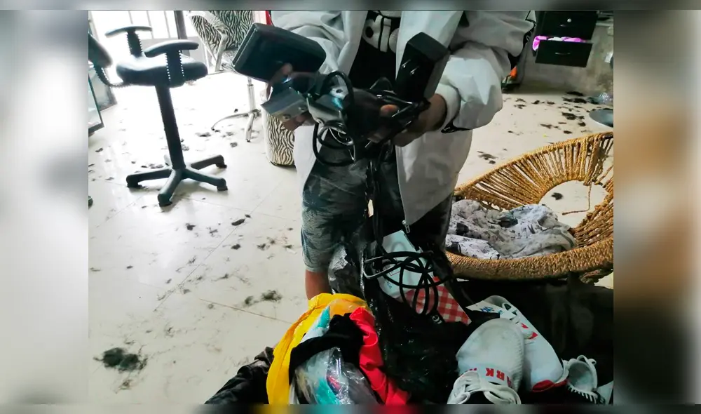 Sujetos se llevaron todo a su paso.