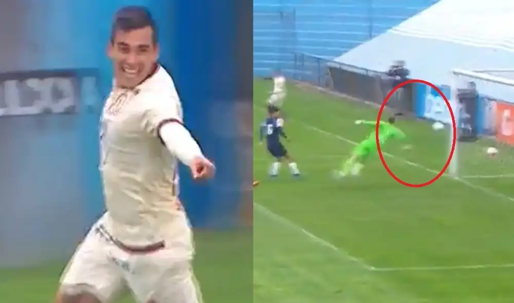 Gol Santillán Universitario vs. San Martín. Captura Gol Perú Gol Santillán Universitario vs. San Martín. Captura Gol Perú