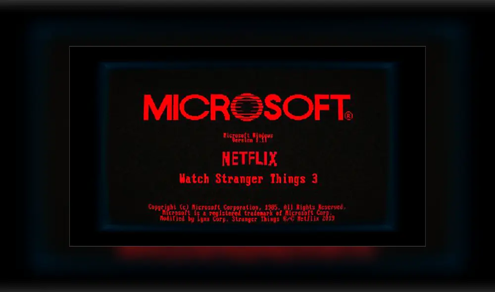 Microsoft lanza aplicación inspirada en la época de los 80's con temática de Stranger Things.