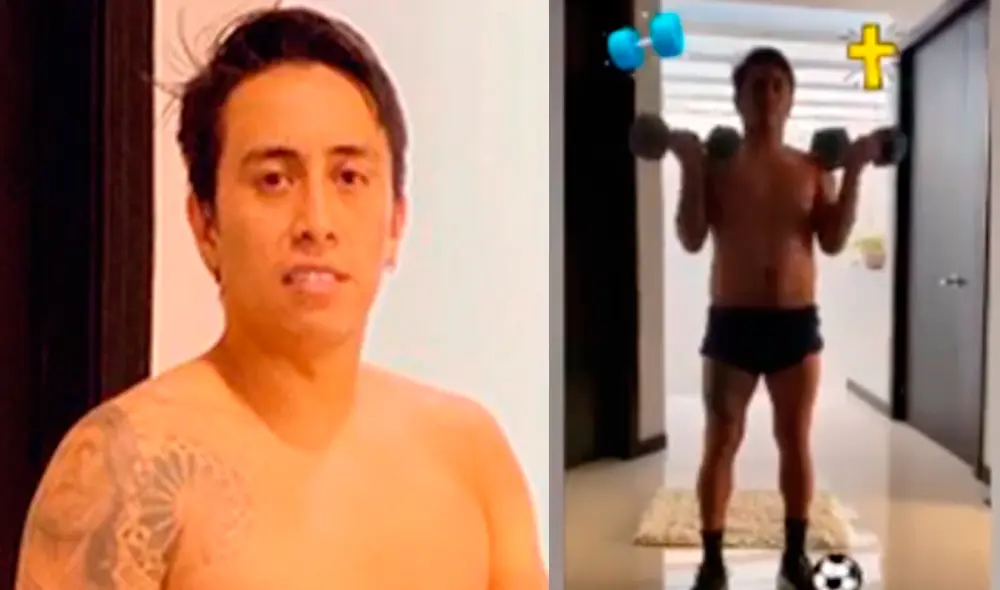 Christian Cueva mostró su estado físico a través de su Instagram oficial. (FOTO: @cueva10oficial).