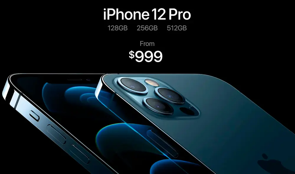 El iPhone 12 Pro llegará con almacenamiento desde 128 GB a 999 dólares. Foto captura: YouTube