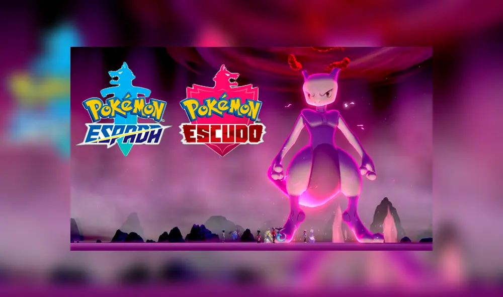 Mewtwo aparece en incursiones dinamax de Pokémon Espada y Escudo.