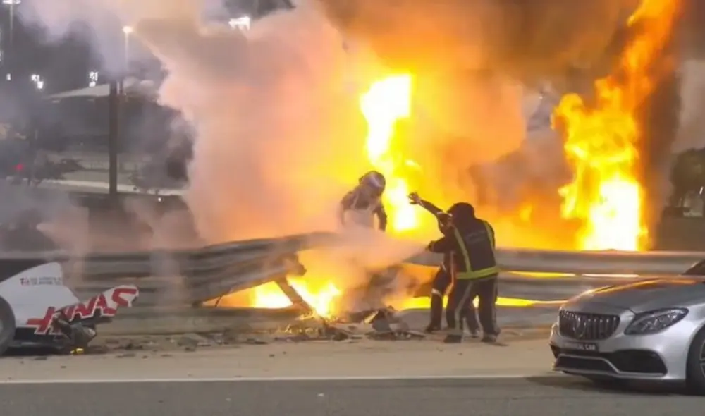 La carrera tuvo que ser detenida en la primera vuelta. Foto: Twitter La carrera tuvo que ser detenida en la primera vuelta. Foto: Twitter