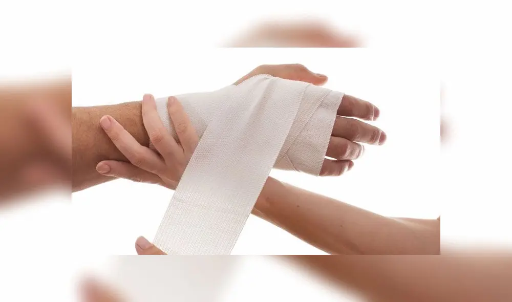 Los vendajes se aplican en casos de heridas grandes. Foto: difusión