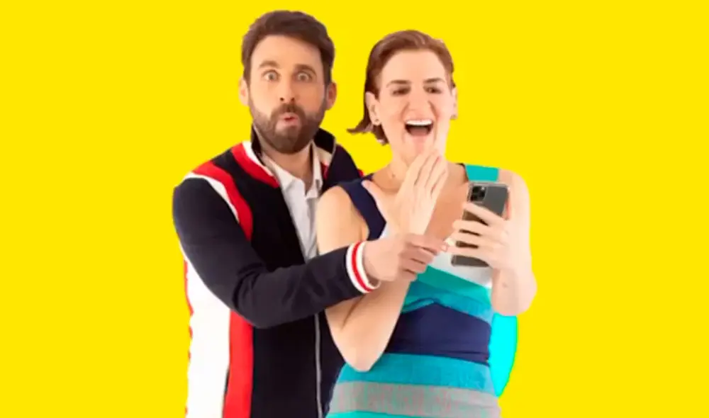 Los conductores de Tv posan en sesión de fotos de Amor y fuego. Foto: captura Willax