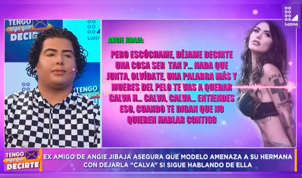 Angie Jibaja es denunciada por amenazar a la hermana de su examigo