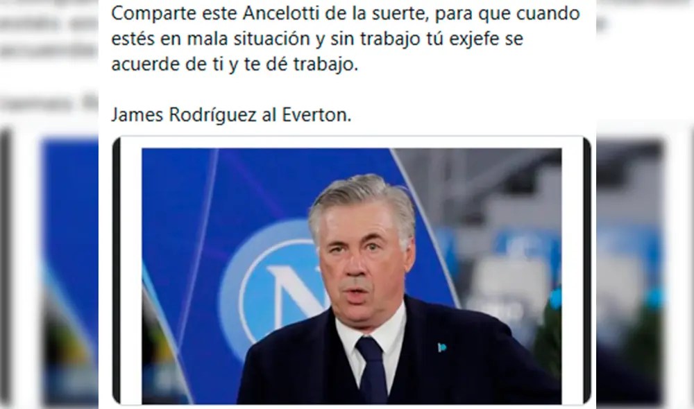 James Rodríguez fichó por el Everton de la Premier League por las próximas dos temporadas. (FOTO: Twitter). James Rodríguez fichó por el Everton de la Premier League por las próximas dos temporadas. (FOTO: Twitter).