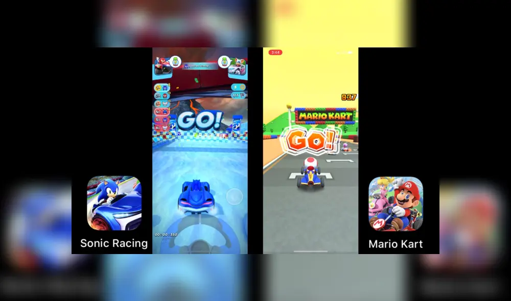 Mario Kart Tour vs Sonic Racing ¿Cuál es mejor?
