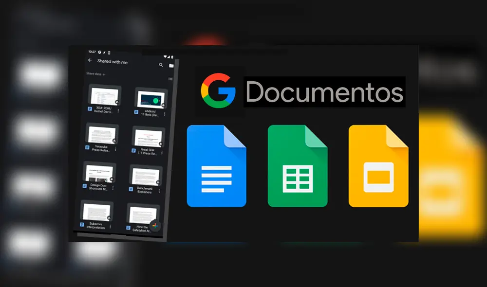 Ahora puedes editar tus documentos de Word, Excel y PowerPoint con modo oscuro si los transfieres a Google Docs. Imagen: XDA Developers/composición.
