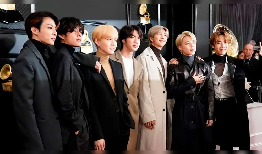 BTS se robó las miradas de los asistentes durante los Grammys 2020