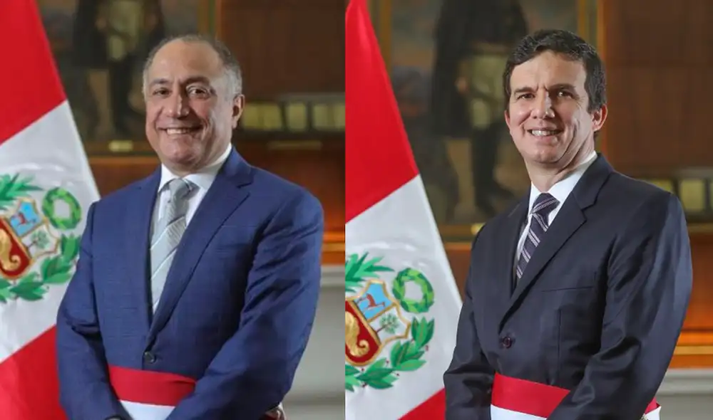 Ministros Javier Palacios y Luis Incháustegui. Foto: PCM.